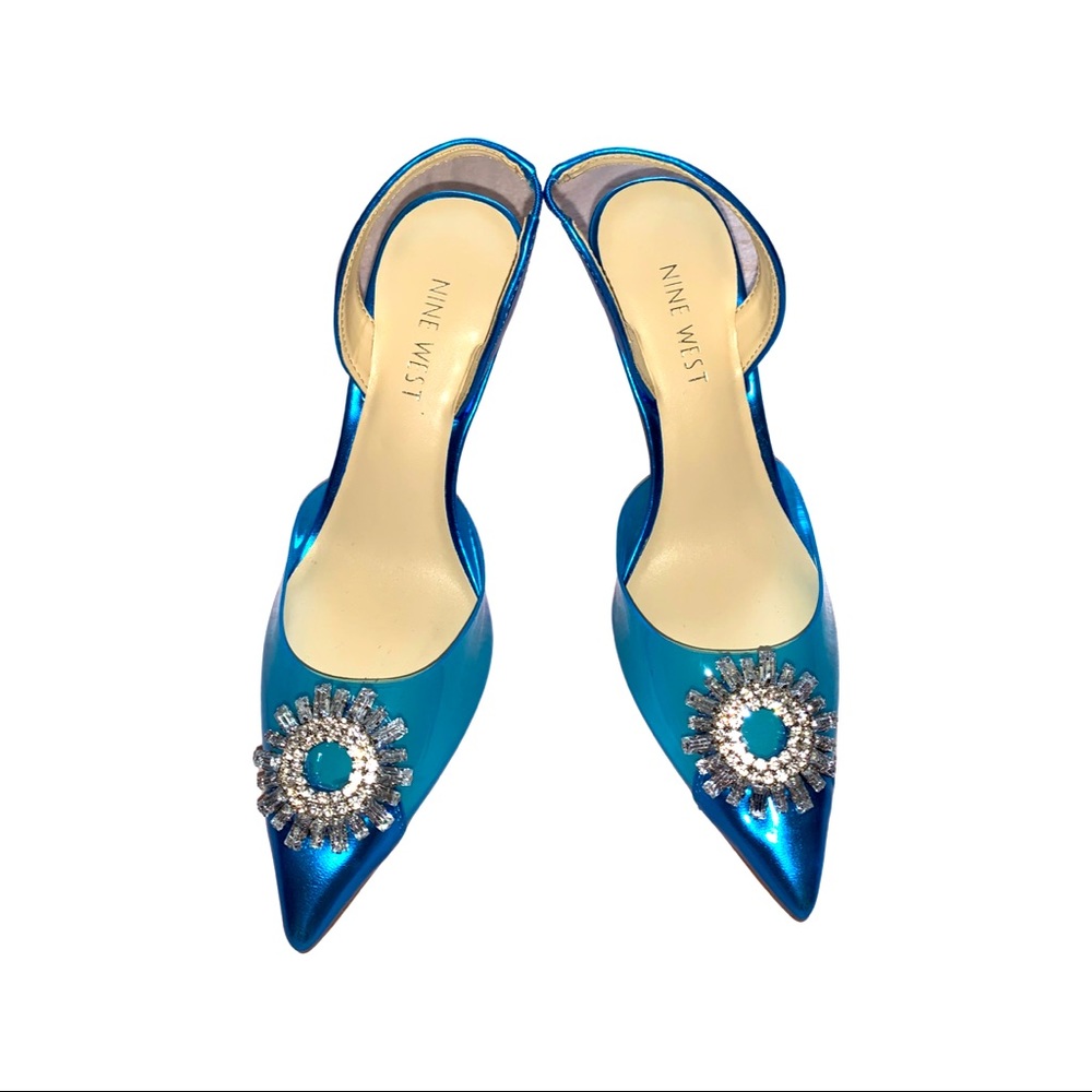 Amina Muaddi inspired Nine West heels! Very nice detail and veryyy comfortable